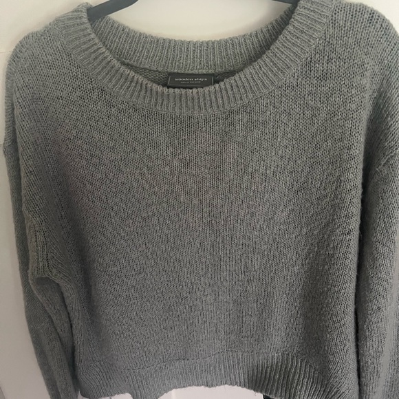 Sunday Best Cable Knit Sweater | Aritzia Merino Wool Blend | Neutral M - Picture 13 of 13